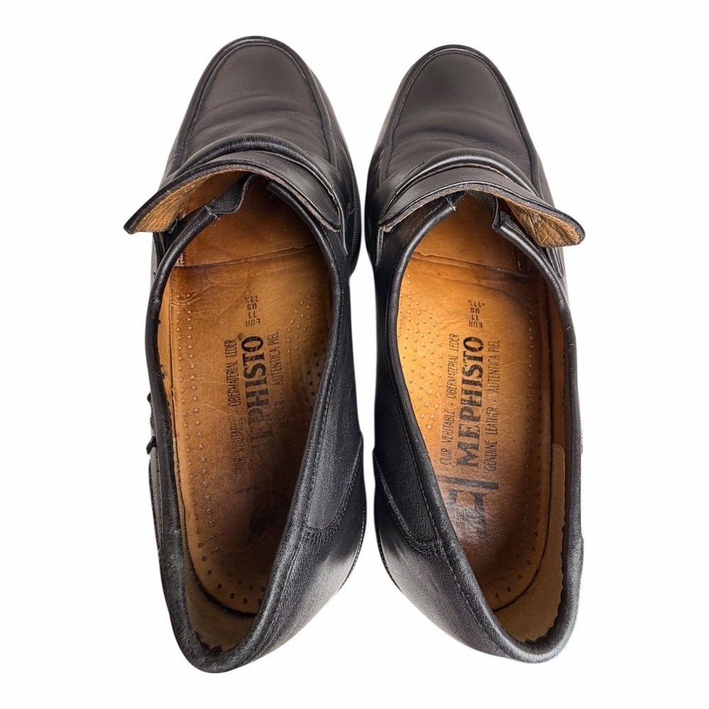Mephisto Kurtis Hopper Men’s 11.5 Black Leather Penny Loafers Comfort - Picture 8 of 15